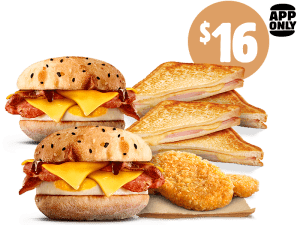 DEAL: Hungry Jack's - $16 Double Brekky Bundle via App 1