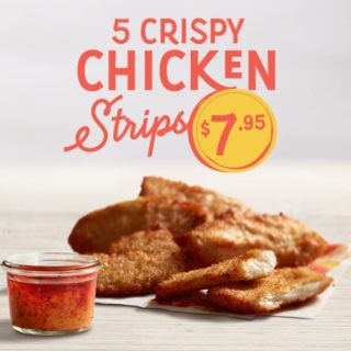 DEAL: Oporto - 5 Crispy Chicken Strips for $7.95 via Online or App (until 6 October 2024) 5