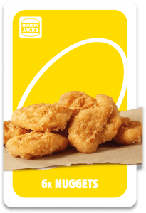 6 Nuggets - Hungry Jack’s UNO 2024 6