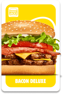 Bacon Deluxe or Cheeseburger - Hungry Jack’s UNO 2024 6