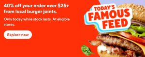 DEAL: DoorDash - 40% off with $25+ Spend at Selected Local Burger Restaurants (29 August 2024) 6