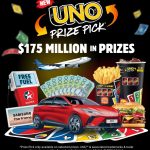 Hungry Jack’s UNO 2024 – 1 in 3 Chance to Instantly Win Share of $175 Million in Prizes