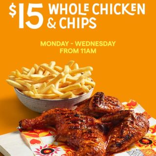 DEAL: Oporto - $15 Whole Chicken & Family Chips Mondays-Wednesdays for Targeted Flame Rewards Members via App or Website 9