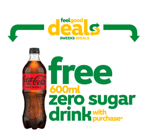 DEAL: Subway – Free 600ml Coke Zero Sugar with Any Purchase via App or Online (until 13 August 2024) 1