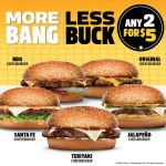 DEAL: Carl’s Jr – 2 for $5 Cheeseburger Range