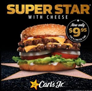 DEAL: Carl's Jr - $9.95 Super Star with Cheese 4