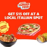 DEAL: DoorDash – $15 off with No Minimum Spend at Selected Italian Restaurants (14 September 2024)