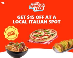 DEAL: DoorDash - $15 off with No Minimum Spend at Selected Italian Restaurants (14 September 2024) 6