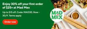 DEAL: Mad Mex - 30% off First Order Over $25 via DoorDash (until 30 September 2024) 9