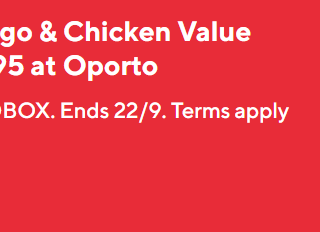 DEAL: Oporto - $15.95 Oprego & Chicken Value Box via DoorDash (until 22 September 2024) 6