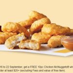 DEAL: McDonald’s – Free 10 McNuggets on Orders over $25 via Uber Eats (until 22 September 2024)