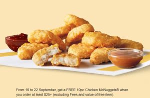 DEAL: McDonald's - Free 10 McNuggets on Orders over $25 via Uber Eats (until 22 September 2024) 33