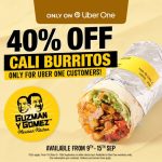 DEAL: Guzman Y Gomez – 40% off Cali Burritos for Uber One Customers (until 15 September 2024)