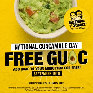 DEAL: Guzman Y Gomez - $10 Burritos Between 10:30am-2pm via DoorDash (until 30 September 2024) 1