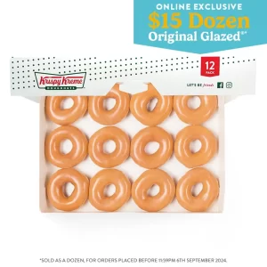 DEAL: Krispy Kreme - $15 Original Glazed Dozen Online (until 6 September 2024) 1