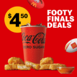 DEAL: McDonald’s – $4.50 6 McNuggets & Small Soft Drink via mymacca’s App (20 September 2024)