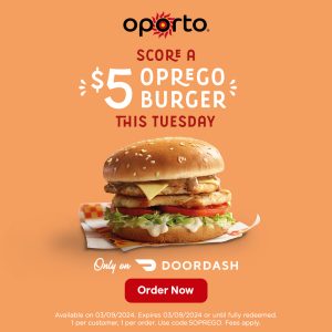 DEAL: Oporto - $5 Oprego Burger via DoorDash (3 September 2024) 19