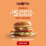 DEAL: Oporto – $5 Double Oprego Burger via DoorDash (10 September 2024)