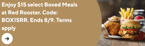 DEAL: Red Rooster - $15 Boxed Meals via DoorDash (until 8 September 2024) 14