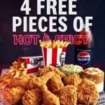 DEAL: KFC – Free 4 Pieces of Hot & Spicy with $30 Spend on Delivery via Online or App (until 28 October 2024)