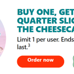 DEAL: The Cheesecake Shop – Buy One Get One Free Quarter Slices for DashPass Members via DoorDash (until 20 October 2024)