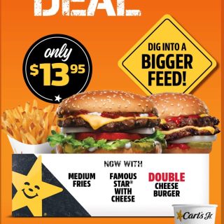 DEAL: Carl's Jr - New $13.95 Tradies Deal 2