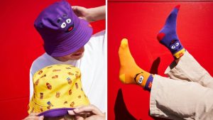 NEWS: McDonald's Grimace Reversible Bucket Hat & Silly Socks 1