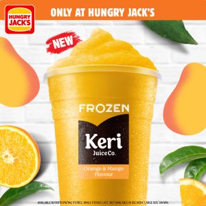 NEWS: Hungry Jack's Frozen Keri Orange & Mango Drink 1