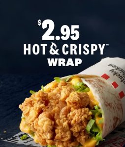 DEAL: KFC $2.95 Hot & Crispy Wrap (Selected Stores) 1