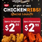 DEAL: Nene Chicken – $2.50 for 3 Original Chicken Ribs & $2.95 for 3 Flavoured Ribs (4-5 October 2024)