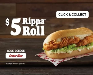 DEAL: Red Rooster - $5 Rippa Roll via Click & Collect Online or App (until 3 November 2024) 1