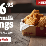 DEAL: Red Rooster – 6 Buttermilk Wings for $6.95 In-Restaurant on Wednesdays