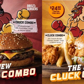 DEAL: Ribs & Burgers $24.90 Chuck & Cluck Combos 1