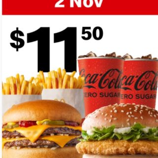 DEAL: McDonald’s - $11.50 Small Double Cheeseburger Meal & Small McChicken Meal on 2 November 2024 (30 Days 30 Deals) 3