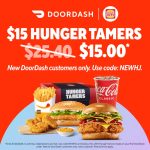 DEAL: Hungry Jack’s – $15 Hunger Tamers Meal for New Users via DoorDash (until 31 December 2024)