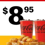 DEAL: McDonald’s – 10 McNuggets & 2 Medium Soft Drinks for $8.95 on 10 November 2024 (30 Days 30 Deals)