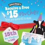 DEAL: Ben & Jerry’s – Free $15 Voucher with $15 Spend In-Store (until 30 November 2024)