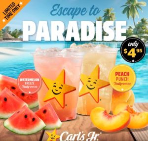 NEWS: Carl's Jr $4.95 Spritzers Now Avaialble in Watermelon Breeze & Peach Punch 7