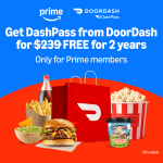 DEAL: DoorDash – 2 Years Free DashPass for Amazon Prime Members & $10 off with $25+ Spend