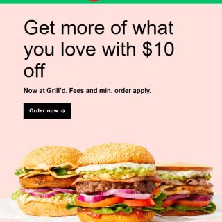 DEAL: Grill'd - $10 off $35+ Spend via Uber Eats (until 7 November 2024) 5