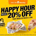 DEAL: Guzman Y Gomez – 20% off with $15 Spend Between 2-5pm via Menulog (until 1 December 2024)