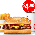 DEAL: Hungry Jack’s – $4.90 Small Cheeseburger Meal Pickup for via App