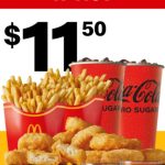 DEAL: McDonald’s – $11.50 10 McNuggets, 2 Medium Fries & 2 Medium Soft Drinks on 17 November 2024 (30 Days 30 Deals)