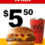 DEAL: McDonald’s – $5.50 Quarter Pounder & Small Soft Drink on 14 November 2024 (30 Days 30 Deals)