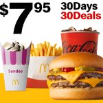 DEAL: McDonald’s – $7.95 Small Double Cheeseburger Meal & Small Sundae on 8 November 2024 (30 Days 30 Deals)