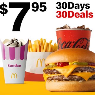 DEAL: McDonald’s - $7.95 Small Double Cheeseburger Meal & Small Sundae on 8 November 2024 (30 Days 30 Deals) 6